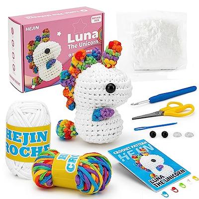 Kilolemo 3 PCS Animals Beginner Crochet Kits, Crochet Starter Kit Learn to  Crochet Sets Step-by-Step Video Tutorials for Adults Kids (Frog, Rat