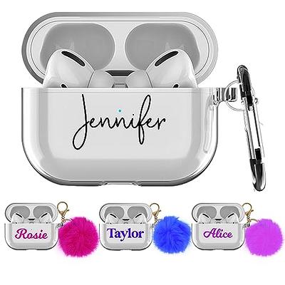Customized Airpod1/2/3/Pro Case with Personalized Letter Initials,  Personalized AirPods case with keychain, daisy cute gift