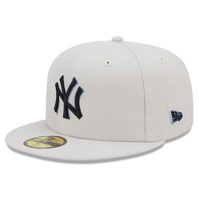 Men's New Era Stone/Black York Yankees Chrome 59FIFTY Fitted Hat