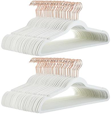 Basics Kids Velvet Non-Slip Clothes Hangers, Gray - Pack of 30