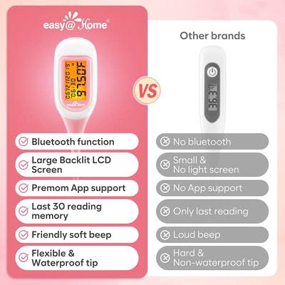 Digital Basal Thermometer, 1 Thermometer, Easy@Home