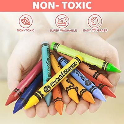 6x Baby Bath Crayons Non Toxic Education Fun Toy Easy Washable