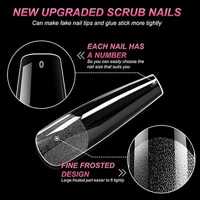 Coffin Soft Gel Nail Tips 550pcs, DIQUELIANG Half Cover Clear Gelly Tips  Press on Nails False Nails for Nail Extension, Home DIY Nail Salon, Fake  nails 11 Sizes in 2023