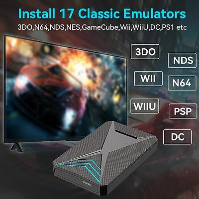  5T Emulator Console HDD with 60649 Video Games, Retro Game  Console Hard Drive with 80+ Emulators, 3 Game System, Plug and Play for PC  with Win 8.1/10/11, USB 3.0 for Fast