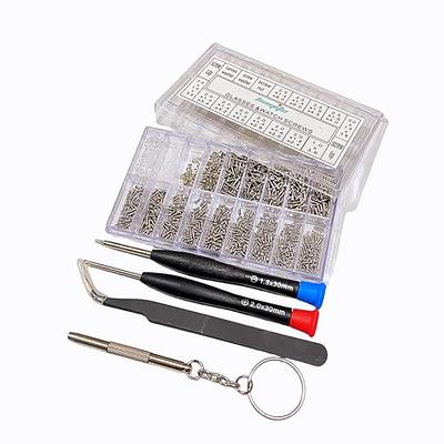 bayite Eyeglass Repair Kit Sunglass Glasses Repair Kit with Screws Assorted  Tweezers Screwdriver Nuts Stainless Steel Screws Tool for Watch 1000Pcs -  Yahoo Shopping