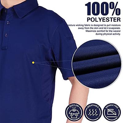 MIER Men's Quick Dry Golf Polo Shirt