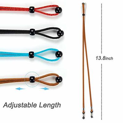 1PCS Adjustable Leather Eyeglasses Strap Leather Neck Cord String Holder  Eyewear Rope Sunglasses Eyeglass Lanyard Glasses