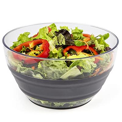 Progressive International Prepworks 4 Quart Space Saving Folding Collapsible  Salad Spinner, Drainer, & Colander for Salad Preparation and Food Washing,  Gray - Yahoo Shopping