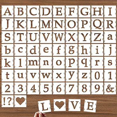 Reusable Large Alphabet Letter Numbers Stencils for Diy Art Wall Chalkboard  Sign