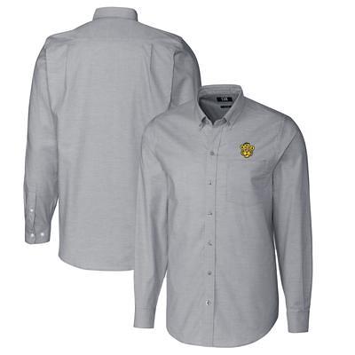 Jacksonville Jaguars Cutter & Buck Big & Tall Stretch Oxford Long Sleeve  Button-Down Shirt - Light Blue