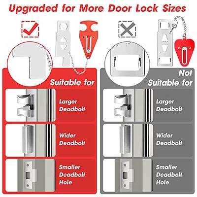 AceMining Portable Door Lock Home Security Door Lock Travel Lockdown Locks  for Additional Safety and Privacy Perfect for Traveling Hotel Home  Apartment College 