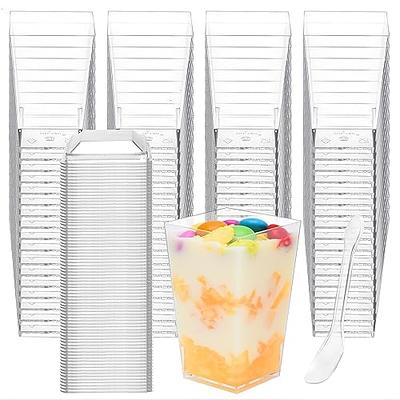 5 oz Plastic Dessert Cups with Lids Parfait Cups with Lids Appetizer C —  Cake and Candy Supply