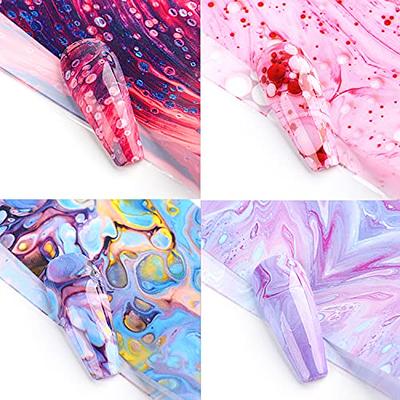 Starry Nail Art Foil Sticker, Colorful Print Nail Design Transfer Foil  Decal, Holographic Sky Foil Decal Sticker Nail Polish Accessories Ladies  DIY