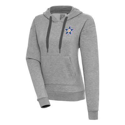 Men's Antigua Heathered Gray Washington Nationals Reward Crewneck Pullover Sweatshirt Size: Small