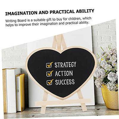 Temlum 15 Pcs Mini Chalkboard Sign with 6 Color Chalk Markers, 2.9