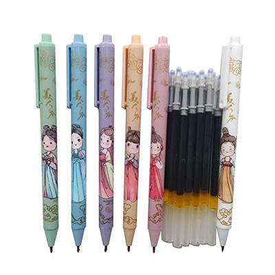 6pcs Asia Ancient Style Gel Pens Cute Pens Stationery Office Accessories  Asian School Supplies Gel Ink Pen, Shop The Latest Trends