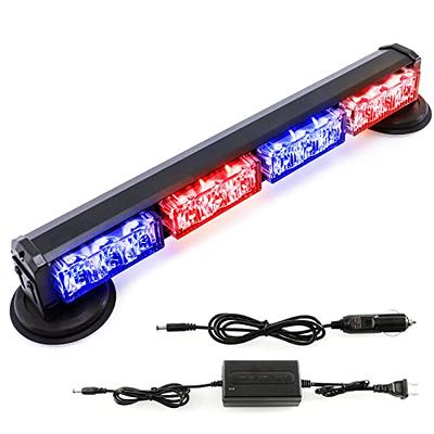 4 In 1 Red Blue Emergency Strobe Lights Police Lights With Wireless Control  Flash Signal Fireman Beacon Warning Lamp Flash LED