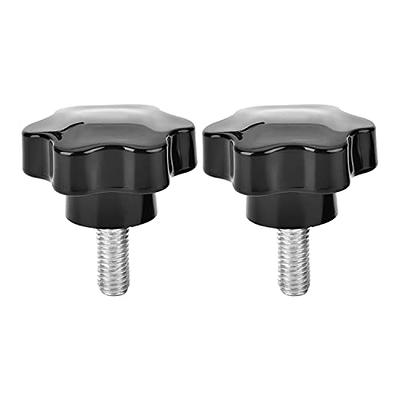 1 piece - Star knob screw M8 x 50 mm DIN6336 A black Ø 40 + star knob nut