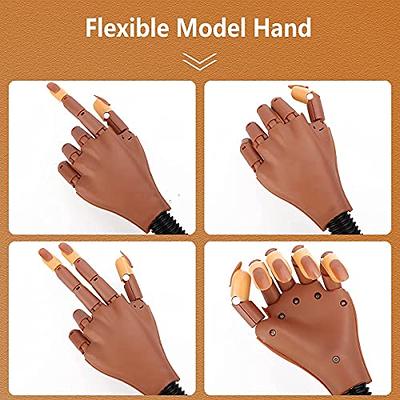 Practice Hand for Acrylic Nails- Silicone Nail Hand Practice Upgrade Nail  Tips N