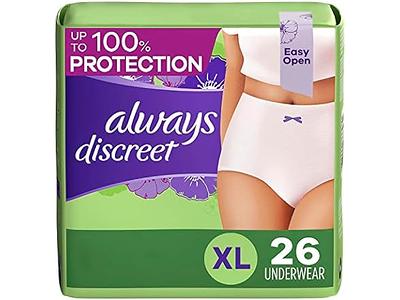 Always Discreet Incontinence Underwear for Women, Maximum (Large) (56 ct.)