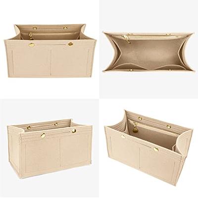 HyFanStr Small Purse Organizer with Zipper, Felt Insert Bag Organizer Handbag  Tote Liner Pouch for Women Beige - Yahoo Shopping