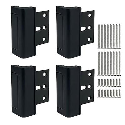 TR TOOLROCK Home Security Door Lock 4 Pack, Childproof Door Reinforcement  Lock, 32pcs Stainless Steel Screws for Inward Swinging Door, 3” Aluminum  Locks to Defend Prevent Unauthorized Entry (Black) - Yahoo Shopping