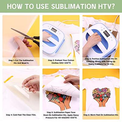 SUBLIMATION ON CLEAR HTV, SUBLIMATION FOR BEGINNERS