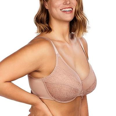 HSIA Minimizer Bras for Women Full Coverage Underwire Bras Plus Size,Lifting  Lace Bra for Big Bust Dark Pink - Yahoo Shopping