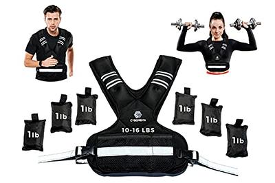 Weighted Vest Workout Equipment Adjustable Body Weight Vest Holds up to  33LB/15kg for Women & Men 