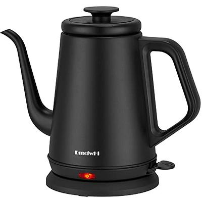 Electric Kettle, 100% Stainless Steel Tea Kettle, Electric Gooseneck Kettle  with Auto Shut Off, Pour Over Kettle for Coffee & Tea, 0.8L,1000W,Matte