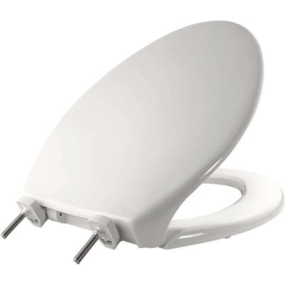 Lumiere Elongated Quick-Release Toilet Seat with Night Light - White