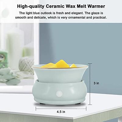 Bobolyn Ceramic Electric Wax Melt Warmer Candle Wax Warmer Burner Melt Wax  Cube Melter Fragrance Warmer- Ideal Gift for Wedding, Spa and Aromatherapy,  White 