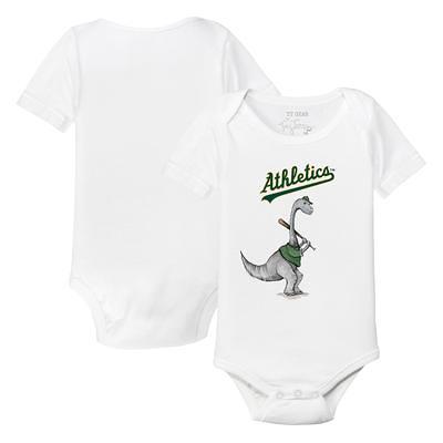 Unisex Tiny Turnip White/Black Oakland Athletics Stitched Baseball 3/4-Sleeve Raglan T-Shirt Size: Small