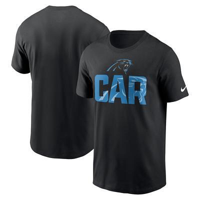 Men's Carolina Panthers Starter Black/White Halftime Long Sleeve T