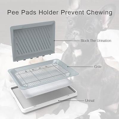 Skywin Dog Puppy Pad Holder Tray for 24x24 Inches Training Pads - Silicone  Wee Wee Pad Holder, No Spill Pee Pad Holder for Dogs, Easy to Clean and