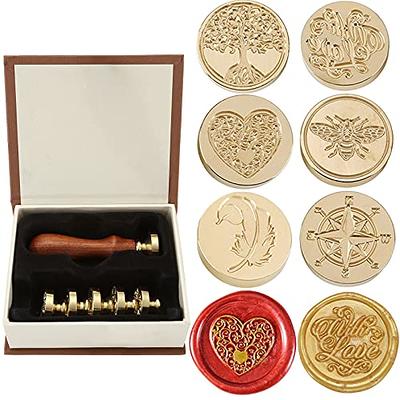  CRASPIRE Sealing Wax Beads Kit, Wax Seal Beads Heart