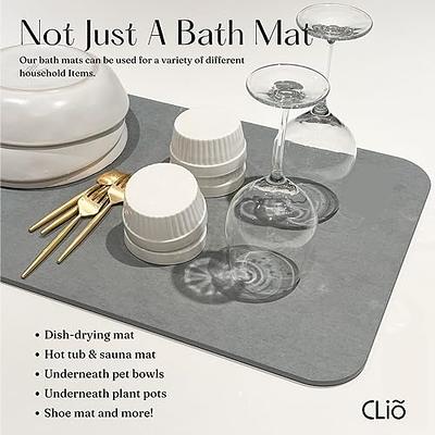 Stone Bath Mat - Non-Slip Fast-Drying Mat for Kitchen Counter, Tub