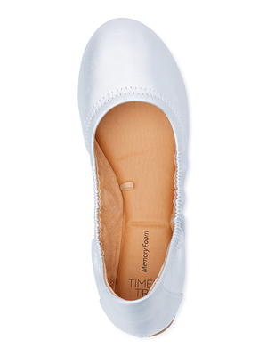 Womens scrunch ballet on sale flats