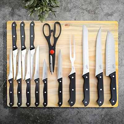 Gibson Our Table 2 Piece Stainless Steel Santoku Knife Set