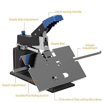 Electric Stapler, Automatic Stapler for Desk, Electric Stapler Desktop, AC  or Battery Powered Stapler Heavy Duty, with Reload Reminder & Release