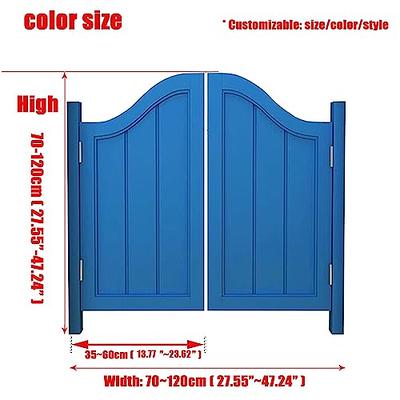 Cafe Swinging Doors for Indoor Doorway Hallway, Retro Saloon Swing Door ,  Wooden Half Waist Door with Hinges, Western Cafe Door Gate,Louvered Saloon