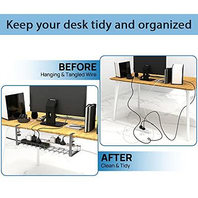 Under Desk Cable Tidy Cord Organiser Wire Management 