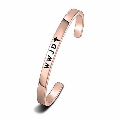 WUSUANED Women's Personalized Initial Bracelet