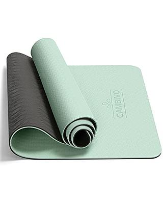 Retrospec Solana Yoga Mat 1 Thick w/Nylon Strap for Men & Women 1 inch,  Rose