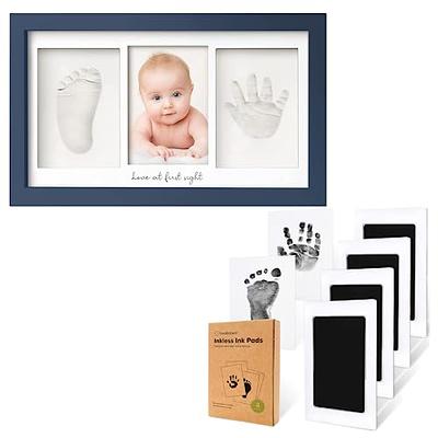 1Dino Newborn Baby Handprint and Footprint Picture Frame Kit - Special Cut 12.6