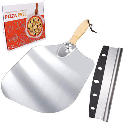 WPPO WKRP-01 7 in. Round Pro Pizza Peel with Break Down Handle