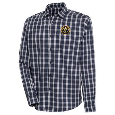 Men's Antigua Black Pittsburgh Steelers Industry Flannel Button-Up Shirt  Jacket 