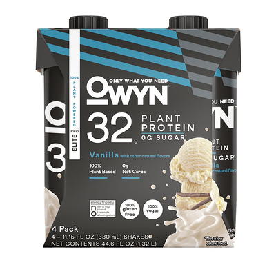 Owyn Protein Shake, Non Dairy, Smooth Vanilla 12 Fl Oz, Protein Powder