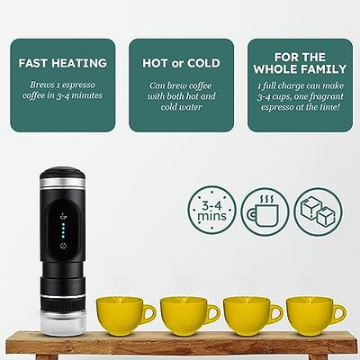 KuroShine Portable Coffee Maker for Compact & Fast Coffee on-the-go: Mini Espresso  Machine, Portable Espresso Maker, Portable Battery Operated Coffee Maker  for Travel or Camping Outdoor Use in the Car - Yahoo