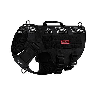 OneTigris No Pull Tactical Dog Harness for Medium Large Dog, Mesh